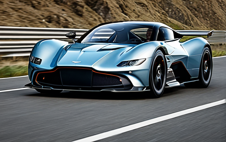 Here are two image prompts based on the provided text, focused on capturing the essence of the Aston Martin Valkyrie: