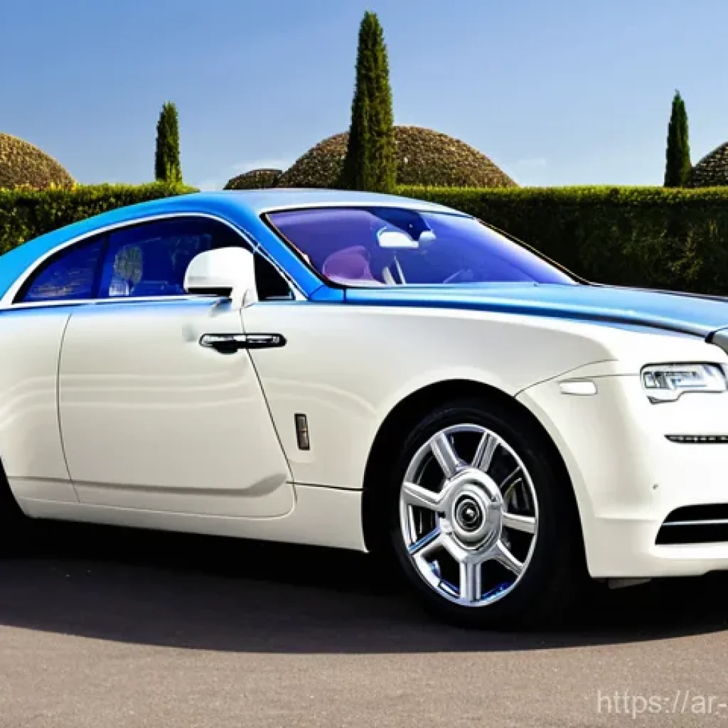 롤스로이스 레이스와 벤틀리 플라잉스퍼 비교 - Rolls-Royce Wraith: The Grand Entrance**
"A luxurious Rolls-Royce Wraith coupe is elegantly showcase...