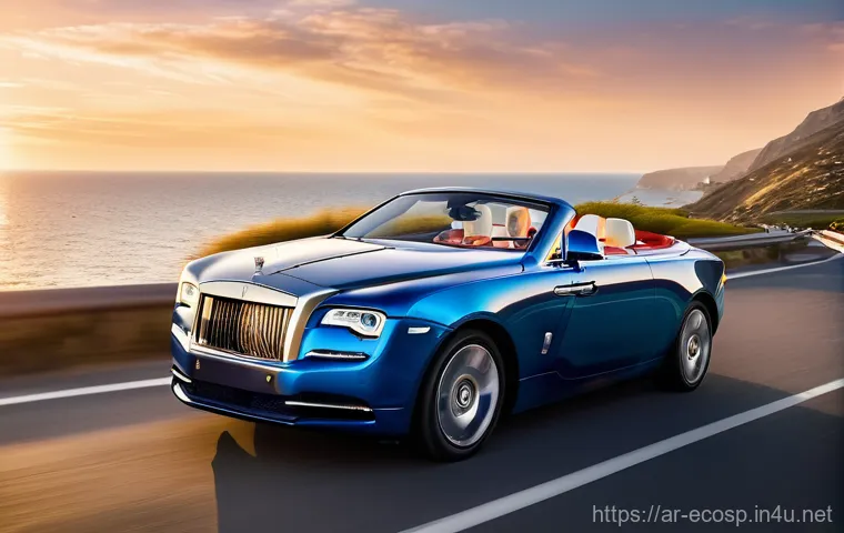 롤스로이스 던의 최신 모델 리뷰 - **Prompt 1: Rolls-Royce Dawn - Evening City Elegance**
    "A stunning Rolls-Royce Dawn convertible,...